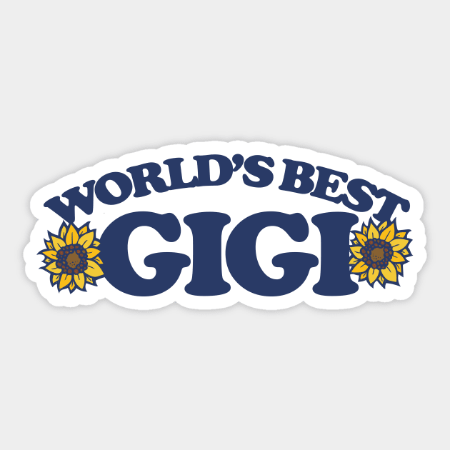 World's best Gigi Sticker by bubbsnugg